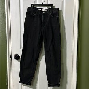 Black Denim Mom Jeans